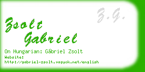zsolt gabriel business card